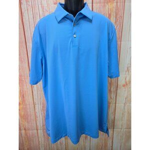 Peter Millar Summer Comfort Blue Polo Shirt XL